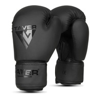 MATNÉ ČIERNA BOXERSKÉ RUKAVICE KICKBOXING TAVER BLACK 10 OZ