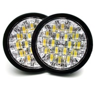 Okrúhle LED svetlá E4 RL 9CM DRL Lampy