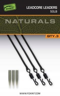 FOX Naturals Leadcore Leaders 50lb 3 ks