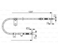 BRZDOVÉ lanko BOSCH 1 987 482 150