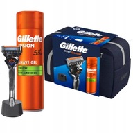 SET GILLETTE PROGLIDE: STROJ + GÉL + STOJAN + KOZMETICKÁ TAŠKA