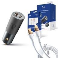 3mk 100W autonabíjačka + 2m 5A USB-C kábel