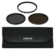 3X FILTER HOYA 49MM UV POLARIZOVANÝ ŠEDÝ + Púzdro