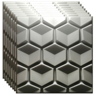 Kazetové panely Hexagon 3D Grey Honey Foam 8x