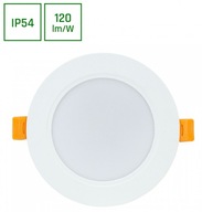 DOWNLIGHT zápustné stropné svietidlo 230V IP54 WHITE 8W neutrálna farba