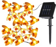 GARLAND ZÁHRADNÉ LAMPY SOLAR 40 LED TEPLÁ