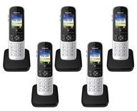 PANASONIC KX TGH 710 - TELEFÓN DECT 5 - SLÚCHADLÁ