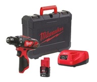 MILWAUKEE M12BDD-201C skrutkovač 12V 2Ah + kufor