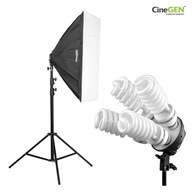 Štúdiová lampa SOFTBOX 50x70 4x65W na výšku