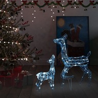 vidaXL Christmas Reindeer Acrylic 160 Cold