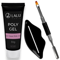 ACRYL GEL POLY FLEXY GEL COVER RUŽOVÁ SADA 30G DOPLNKY