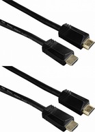 Kábel HAMA Techline 8K HDMI 2.1 1m čierny x2