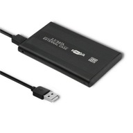 Hliníkový kryt Qoltec pre 2,5" SATA3 USB 2.0 HDD/SSD disky Čierny