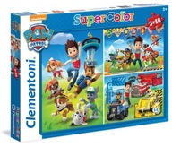 CLEMENTONI 3X48 EL. SUPER FAREBNÉ PUZZLE Tlapkovej patroly