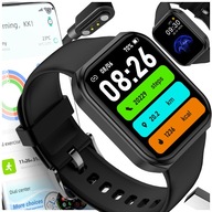 SMARTWATCH PÁNSKE HODINKY BLACK HRY VOLANIA ODPOVEDAŤ HOVORY MENU PL