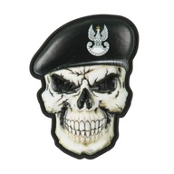 M-Tac Skull in Beret Patch (obrnená)