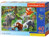 Puzzle 40 maxi zvieratiek z džungle CASTORLAND