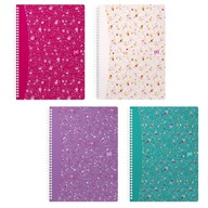 NOTEBOOK B5/60k 90g OXFORD FLORAL MIX CHECK 1 ks