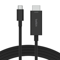 BELKIN KÁBEL USB-C – HDMI 2.1, M/M, 2M, ČIERNA