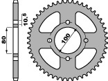 PBR ZADNÉ OZNAČENIE 4533 45 F GZ 125 (98-05)