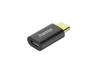 Micro USB - USB Type-C adaptér HAMA 201531 čierny