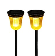 2 x VEĽKÁ LAMPA SOLÁRNA OUTDOOROVÁ LAMPA Solárna lampa pre exteriér