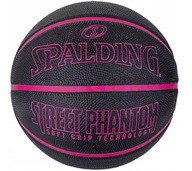 Čierno-ružová basketbalová lopta Spalding Phantom, veľkosť 7, 84385Z