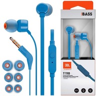 JBL TUNE 110 BAS SLÚCHADLÁ DO UŠÍ S KÁBLOVÝM MIKROFÓNOM