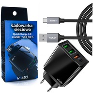 SIEŤOVÁ NABÍJAČKA RÝCHLA NABÍJAČKA 3.0 + KÁBEL USB-C