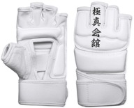 Karate rukavice Kyokushin palčiaky biele veľkosť L