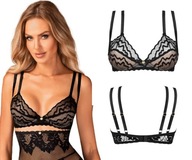 Leštiaci mäkký bralette s kosticami XL/2XL