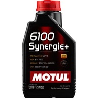 MOTUL 6100SYNERGIE+ MOTOROVÝ OLEJ 10W40 1L ZDARMA