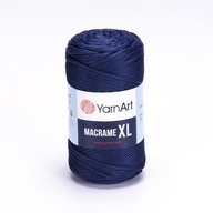 Struna YarnArt Macrame XL 3mm 162 / tmavé indigo