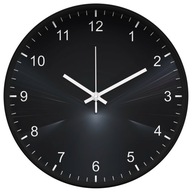 Moderné nástenné hodiny 25 cm. Luxusné, klasické, čierne, tiché hodiny