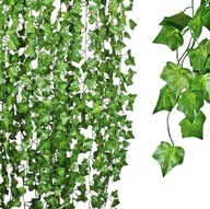 12x GIRLAND ARTIFICIAL GREEN Ivy LEAVES OVEREND