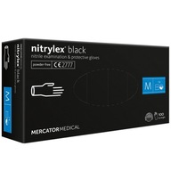 Jednorazové nitrilové rukavice NITRYLEX BLACK M