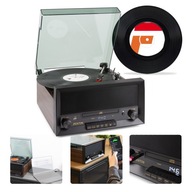 Gramofón FENTON USB BT AUX FM CD reproduktory + VINYL