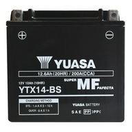 Yuasa YTX14-BS 12V 12,6Ah 200A L+ Started