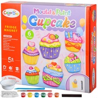 Magnety na chladničku DIY muffiny Cupcakes DIY kreatívna sada magnetov