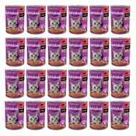 Plechovka Whiskas Adult s hovädzím mäsom v omáčke 24 x 400g