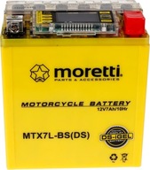 MORETTI GELOVÁ BATÉRIA 12V YTX7L-BS JUNAK ROMET