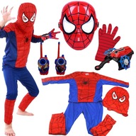 SPIDERMAN SUIT GLOVE NET LAUNCHER MASKA SLÚCHADLÁ WALKIE TALKIE 5v1