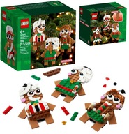 LEGO BrickHeadz 40642 Perníkové ozdoby Darček Santa Claus Vianoce