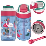 Kambukka Lagoon detská fľaša na vodu 400ml - Blue Flamingo