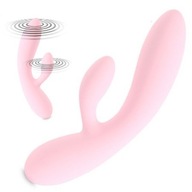 VIBRATOR 2 MOTORY SEX MACHINE DILDO MEDICAL RUŽOVÁ