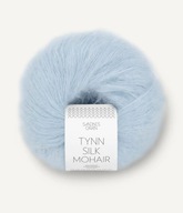 Mohérová priadza s hodvábom Tynn Silk Mohair 6012 Sandnes Garn modrá