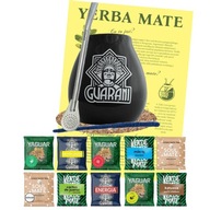 Yerba Mate štartovacia sada 10x50g + bombilla tekvica