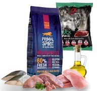 Primal Spirit 60% Wilderness 12kg alfa lieh + občerstvenie kačica