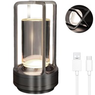 LED NOČNÁ LAMPA BEZDRÔTOVÝ DOTYKOVÝ STOLÍK USB NABÍJACIA LAMPA 2000MAH