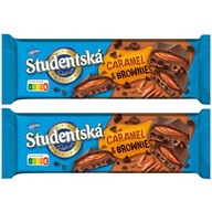 Študentská plnka brownie z mliečnej čokolády 2x